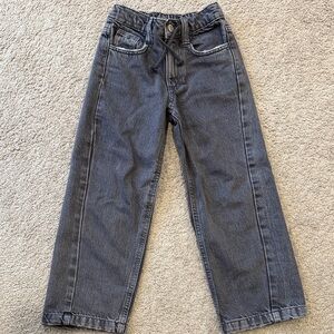Zara girls gray denim pants